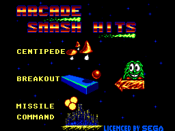 Arcade Smash Hits (Europe) Title Screen